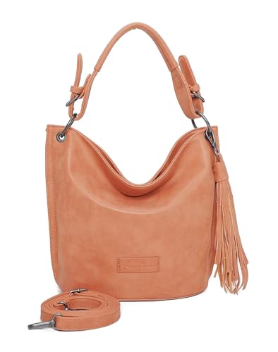 Fritzi aus Preussen Damen Fritzi31 Vintag Hobo-Tasche, Peach Party von Fritzi aus Preussen