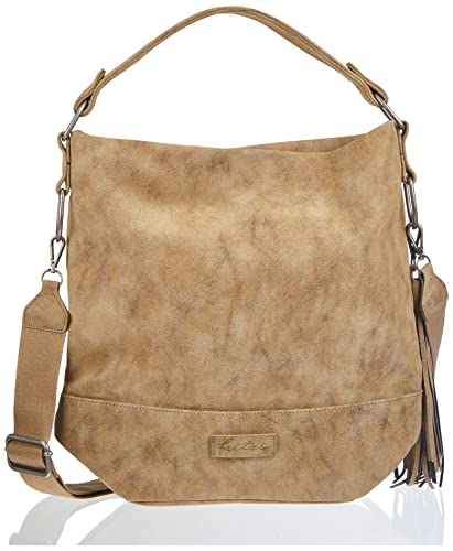 Fritzi aus Preussen Damen Fritzi51 Vintag Hobo-Tasche, Old Wood von Fritzi aus Preussen