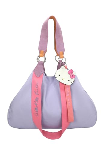 Fritzi aus Preussen Damen Hello Kitty Fritzi Izzy Medium Canvas Lilac Cat Shopper von Fritzi aus Preussen