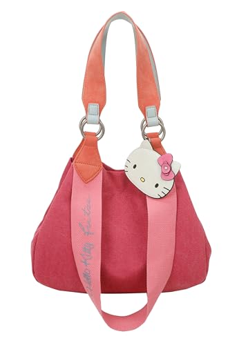 Fritzi aus Preussen Damen Hello Kitty Fritzi Izzy Mini Canvas Pink Cat Shopper von Fritzi aus Preussen