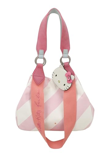 Fritzi aus Preussen Damen Hello Kitty Fritzi Izzy Mini Canvas Stripe Ice Rose Shopper von Fritzi aus Preussen