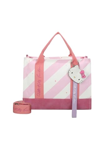 Fritzi aus Preussen Damen Hello Kitty Fritzi Tote Bag Canvas Stripe Rose Shopper, Ice Blue von Fritzi aus Preussen