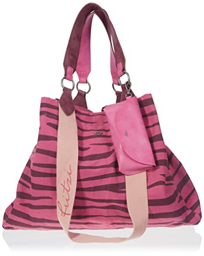 Fritzi aus Preussen Damen Izzy Canvas 0515 Zebra Pink Shopper von Fritzi aus Preussen