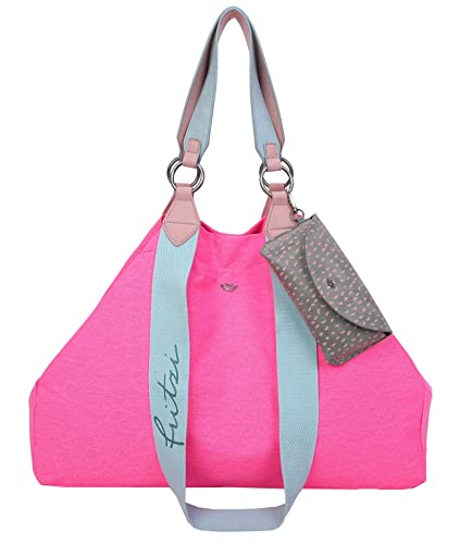 Fritzi aus Preussen Damen Izzy Canvas Neon Pink Shopper von Fritzi aus Preussen