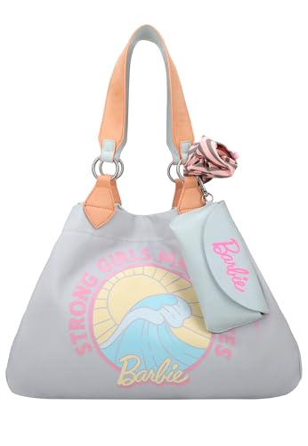 Fritzi aus Preussen Damen Izzy Medium Big Barbie Canvas Light Blue Wave Shopper von Fritzi aus Preussen