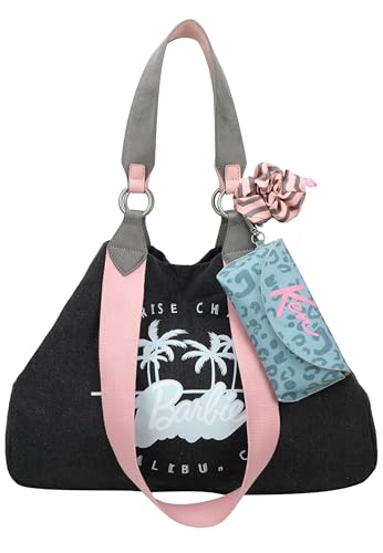Fritzi aus Preussen Izzy Medium Malibu Denim Limited Barbie Shoulder Bag Blacky von Fritzi aus Preussen