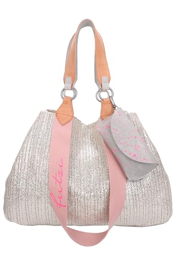 Fritzi aus Preussen Izzy Medium Limited Painted Straw Shopper Silver Nature von Fritzi aus Preussen