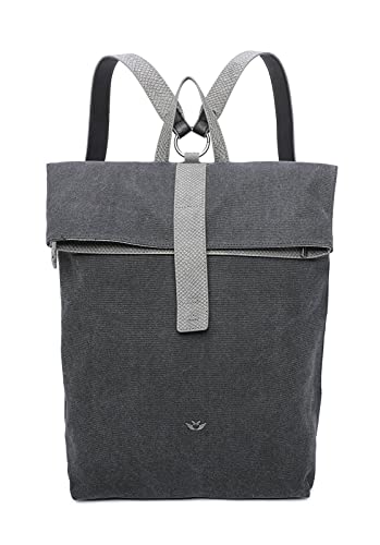 Fritzi aus Preussen Damen Izzy03 Canvas Black Rucksack von Fritzi aus Preussen