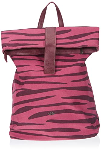 Fritzi aus Preussen Damen Izzy03 Canvas Rucksack, Zebra Pink von Fritzi aus Preussen