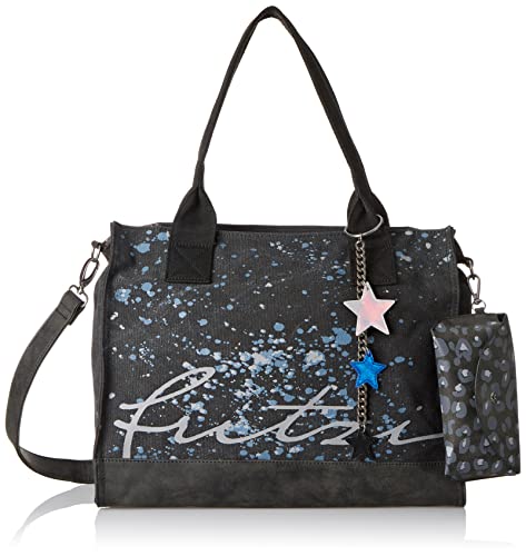 Fritzi aus Preussen Damen Izzy05 Rock Muse Canvas Black Idol Shopper von Fritzi aus Preussen