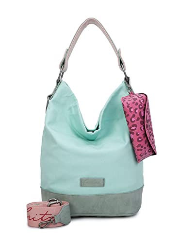 Fritzi aus Preussen Damen Izzy07 Canvas Hobo-Tasche, Lime von Fritzi aus Preussen