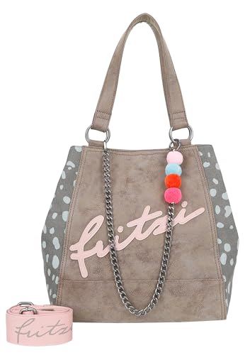 Fritzi aus Preussen Damen Joy01 Ranch Vintage Mix Old Wood Shopper von Fritzi aus Preussen