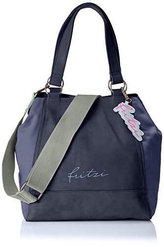 Fritzi aus Preussen Damen Joy01 Vintage Mix Blue Shopper von Fritzi aus Preussen