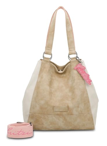 Fritzi aus Preussen Damen Joy01 Vintage Mix Soft Cognac Shopper von Fritzi aus Preussen