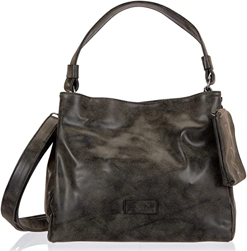 Fritzi aus Preussen Damen Split02 Vintage Black Idol Schultertasche von Fritzi aus Preussen