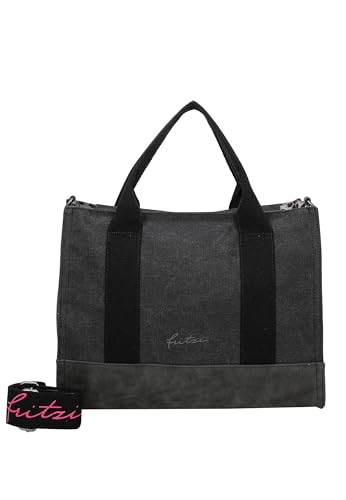 Fritzi aus Preussen Damen Tote Bag Canvas Black Shopper von Fritzi aus Preussen