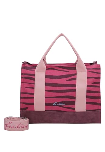 Fritzi aus Preussen Damen Tote Bag Canvas Zebra Pink Shopper von Fritzi aus Preussen