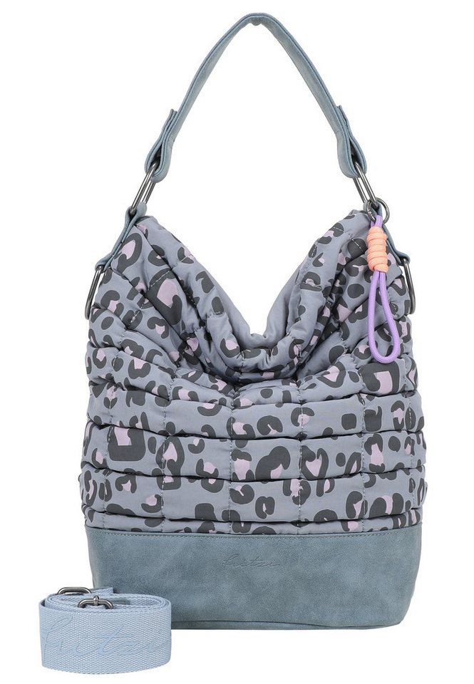 Fritzi aus Preußen Henkeltasche Leo Bubble Soft Anthra, aus 3D-Bubble Nylon-Material von Fritzi aus Preußen