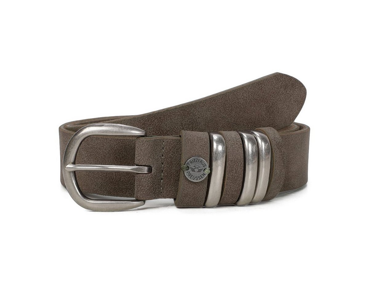 Fritzi aus Preußen Ledergürtel Kaia Vintage Old Wood Frauen Damen Gürtel Belt von Fritzi aus Preußen