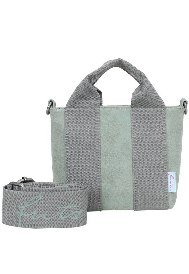 Fritzi aus Preußen Schultertasche Fritzi Bini Vintage Salbeilini, mit breitem Webbing-Schulterriemen von Fritzi aus Preußen