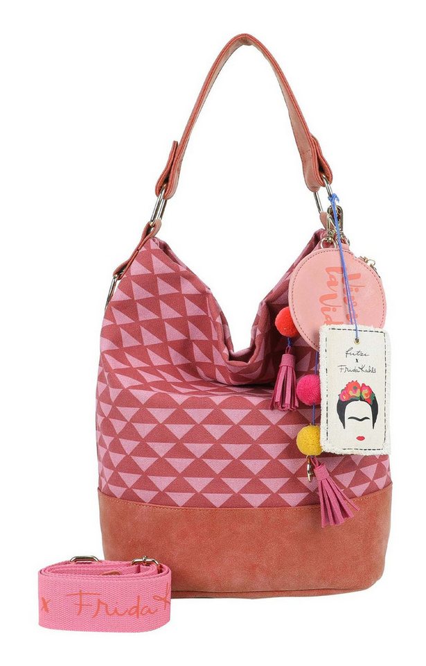 Fritzi aus Preußen Schultertasche Fritzi x Frida Kahlo Limited Canvas Hobo Bag (Set, 2-tlg) von Fritzi aus Preußen