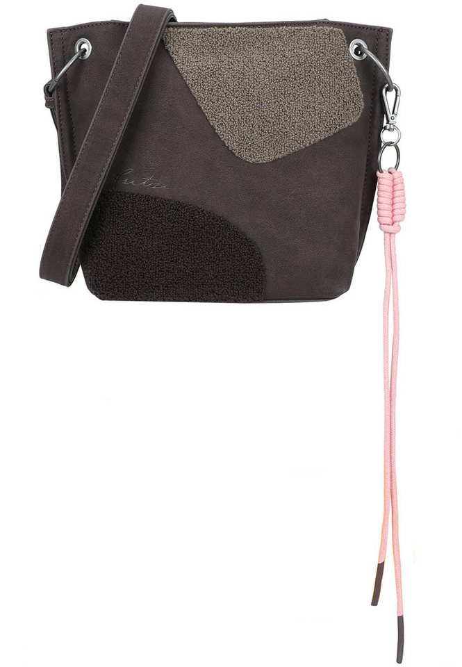 Fritzi aus Preußen Schultertasche Fritzi03 Limited Happy Flocked Jive Soft Berry, mit moderner Flockung von Fritzi aus Preußen