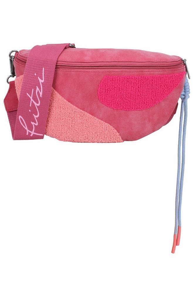 Fritzi aus Preußen Schultertasche Medium Limited Happy Flocked Jive Soft Berry, mit weicher, moderner Flockung von Fritzi aus Preußen