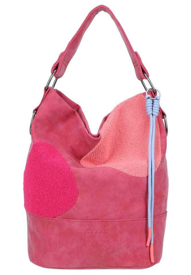 Fritzi aus Preußen Schultertasche Olga Limited Happy Flocked Jive Soft Berry, mit moderner Flockung von Fritzi aus Preußen