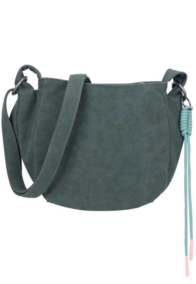 Fritzi aus Preußen Schultertasche Sue02 Suede Jacky Soft Dark Anthra, mit modischer Kordelschnur von Fritzi aus Preußen