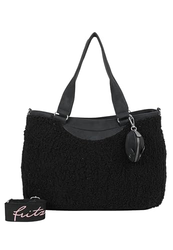 Fritzi aus Preussen Schultertasche Umhängetasche Joly Limited Teddy Shoulder Bag Black schwarz von Fritzi aus Preussen