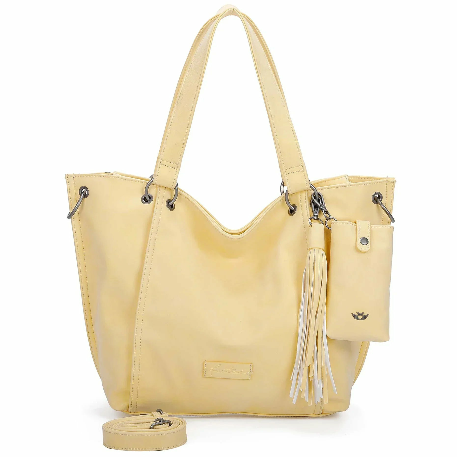 Shopper Fritzi02 Vintage Fizz Gelb von Fritzi aus Preußen