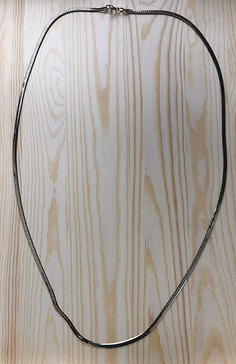 4 Mm 30 Inch Lange Sterling Silber Fischgrätenkette von FritziandLouise