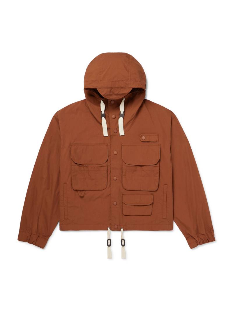 FrizmWORKS - Wading Cotton and Nylon-Blend Ripstop Hooded Parka - Men - Orange - S von FrizmWORKS