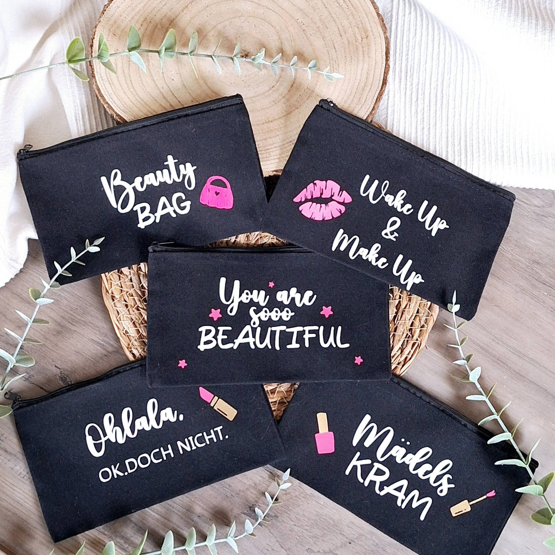 Kosmetiktasche | Schminktasche Mädelskram Mäppchen Personalisiert Kosmetiktasche | Schminktasche Mädelskram Mäppchen Personalisiert von FrlSvenjaKreativ