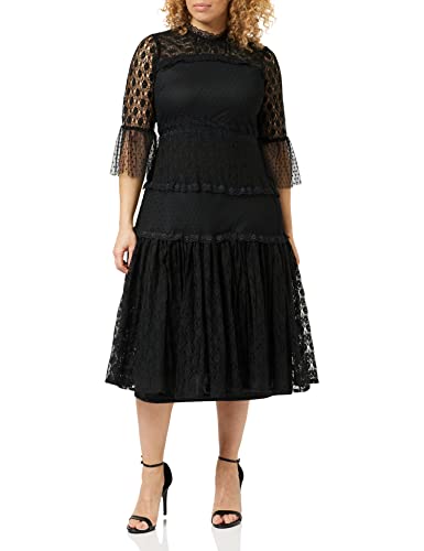 Frock and Frill Damen Frock und Rüschen verziert Kleid für besondere Anlässe, Schwarz, 38 von Frock and Frill