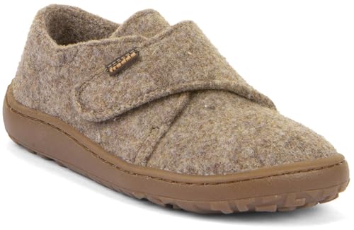 Froddo Barfuß Hausschuhe Wooly Beige, Gr. 33 von Froddo
