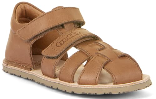 Froddo Barfußsandalen aus Leder mit Fersenschutz & Zehenschutz Flexy G3150283 (Cognac, EU Schuhgrößensystem, Grundschulkind, Numerisch, M, 28) von Froddo