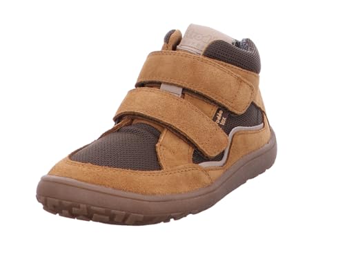 Froddo Barfußschuhe aus Leder & Mesh, TEX Membran & Textil Futter, DENIM v G3110254 (Jeansblau/Braun, EU Schuhgrößensystem, Grundschulkind, Numerisch, M, 30) von Froddo