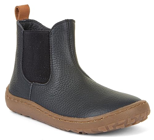 Froddo Chelsea Boots/Barfußschuhe aus Nappaleder in D. Blue, Fleece Futter & Zipper 3160206 (eu_footwear_size_system, little_kid, numeric, medium, numeric_28) von Froddo