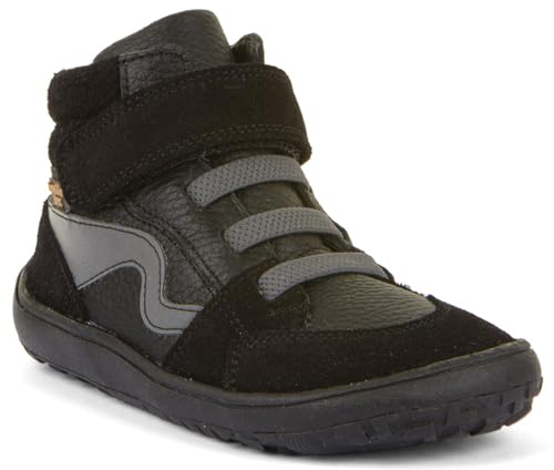 Froddo Halbhohe Barfußschuhe, Leder, TEX Membran+Textil Inlay *Farbwahl s.A G3110265 (Black, EU Schuhgrößensystem, Grundschulkind, Numerisch, M, 27) von Froddo