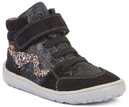 Froddo Halbhohe Barfußschuhe, Leder +TEX Membran +Textil Inlay Farbwahl s.A G3110265 (Blue Glitzer, EU Schuhgrößensystem, Grundschulkind, Numerisch, M, 31) von Froddo