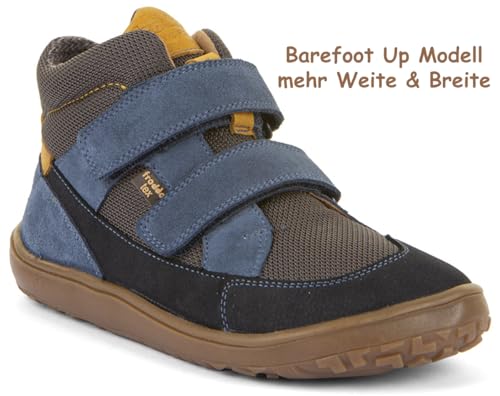 Froddo Halbhohe Barfußschuhe *Barefoot UP+*, Leder +TEX+Textil Inlay G3110268 (Denim Blue, EU Schuhgrößensystem, Grundschulkind, Numerisch, Breit, 28) von Froddo