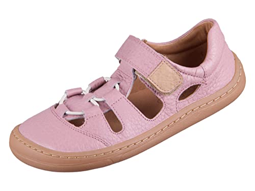 Froddo Halbsandale/Barfußschuhe Klett & Elastikband in ROSA aus Terracare Leder G3150217-5 (numeric_28) von Froddo