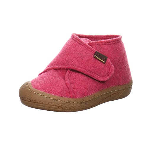 Froddo Jungen Hausschuhe Minni Wooly Barefoot Hausschuh Textil Kinderschuhe Uni barfuß Barefoot Unisex Hausschuh Pantoffel hüttenschuh von Froddo