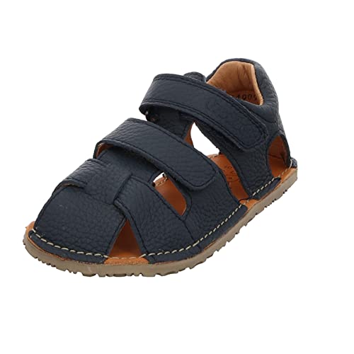 Froddo Jungen Sandalen Schuhe Barefoot Flexy Sandale Glattleder Kinderschuhe uni klettsandale von Froddo