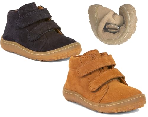 Froddo Lauflernschuhe/First Step Barfußschuhe, Nubuk Leder in Dark Blue oder Cognac G2130323 (12 - Cognac, EU Schuhgrößensystem, Kleinkind, Numerisch, M, 22) von Froddo