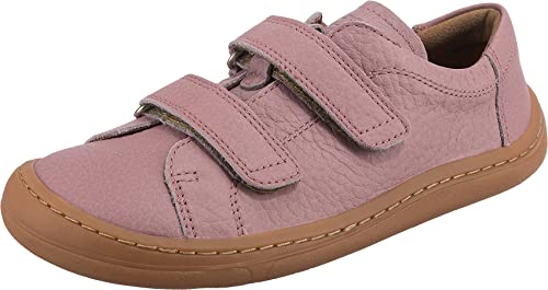 Froddo Low Top Sneaker mit Klett, Barfußschuhe aus Terracare Leder in ROSA v 3130201-9 (Numeric_27) von Froddo