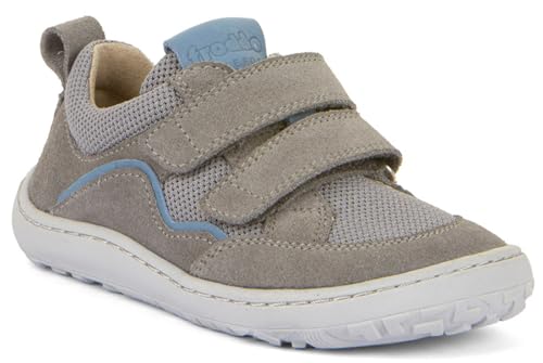 Froddo Mega Flexible Sneaker *Barefoot Base * Leder + Mesh Besatz v G3130260 (4 Grey, EU Schuhgrößensystem, Jugendliche, Numerisch, M, 35) von Froddo
