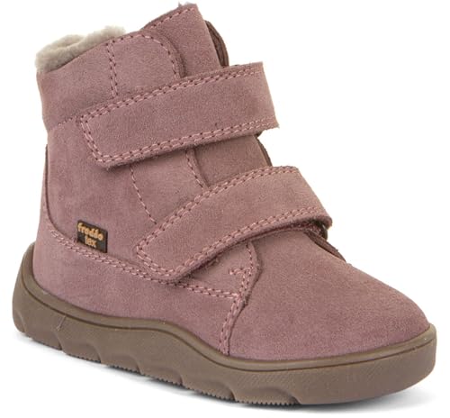Froddo Winterstiefel aus Wildleder + TEX Membran & Lammwolle, Barfußschuhe Alt Rose G2110149 (Dark Pink, Siehe Tabelle, EU Schuhgrößensystem, Kleinkind, Numerisch, M, 24) von Froddo