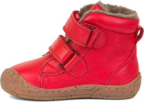 Glattleder Stiefel mit Schafwoll Futter in Rot, schmale Leiste von FRODDO G2110112-6 (eu_footwear_size_system, toddler, numeric, medium, numeric_22) von Froddo